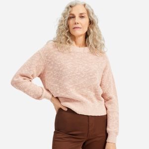 Everlane Rose Cotton Linen Crew Sweater